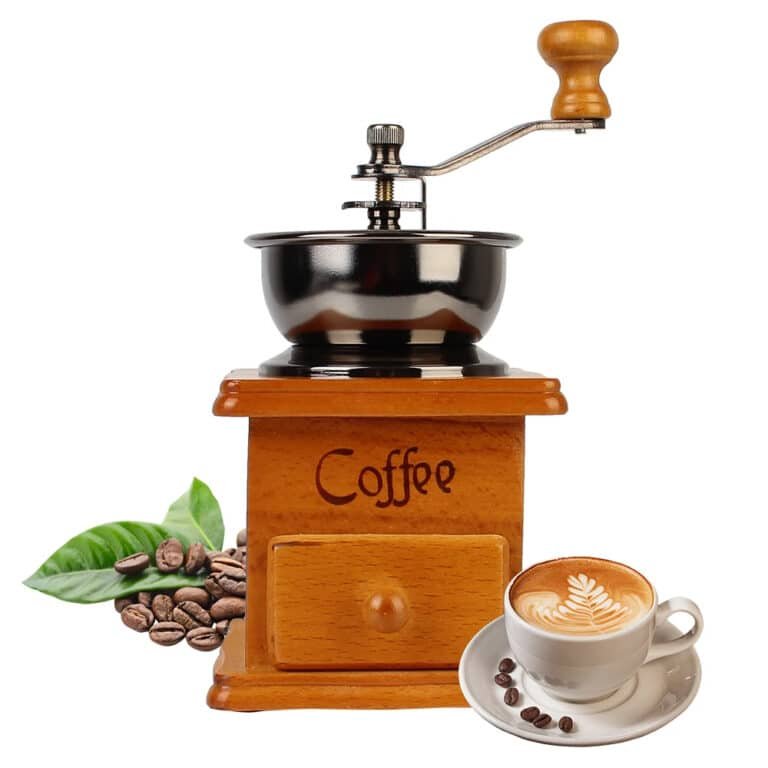 Janod Machine à Café Barista En Bois – Avec Moulin Manuel, 20 Accessoires, Jouet D’imitation Dès 3 Ans