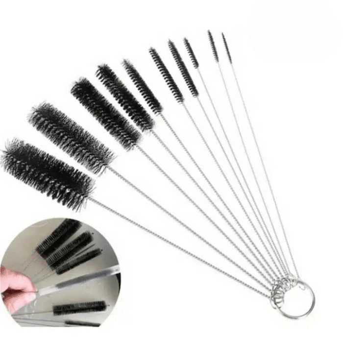 Kit De 12 Brosses Pour Machine à Café - Nettoyage Barista, Pailles, Filtres Et Zones étroites - 5