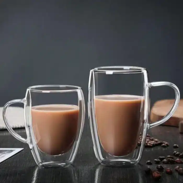 Tasse café double paroi verre 3