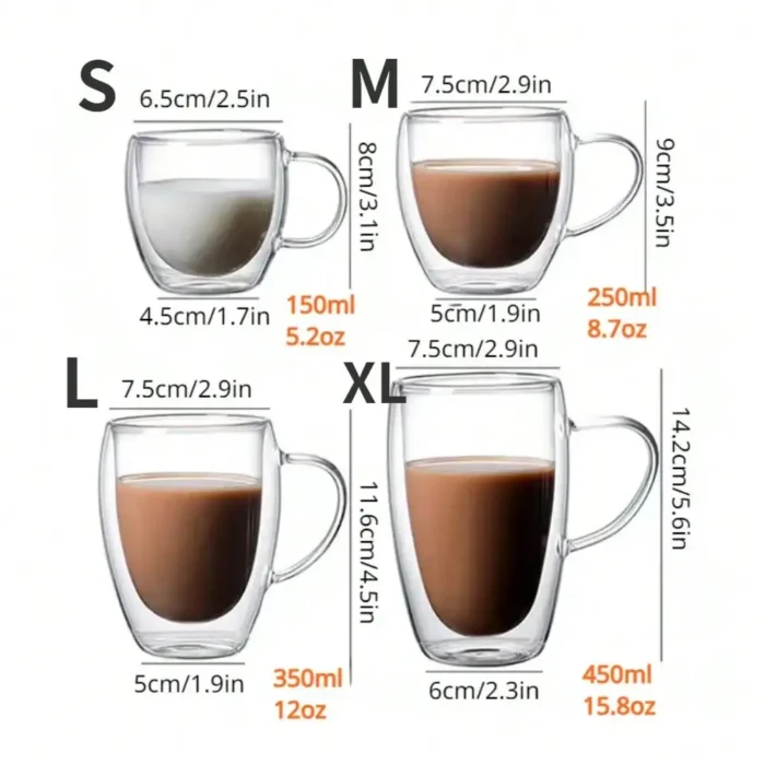 Tasse café double paroi verre 2