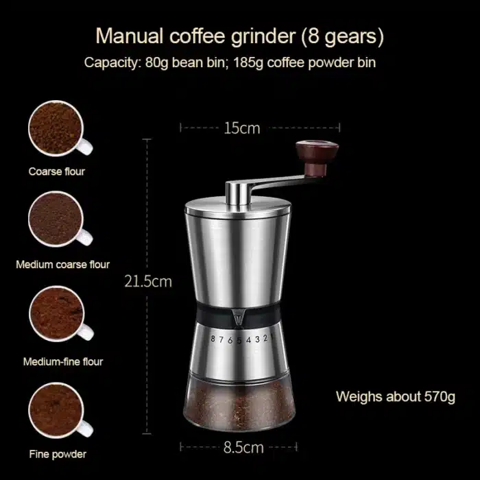 Normcore Moulin à Café Manuel V3 - Broyeur Conique En Acier Inoxydable, Réglage Continu, Compact Pour Expresso Et Filtre