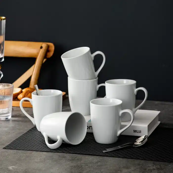 Tasses porcelaine blanche 3