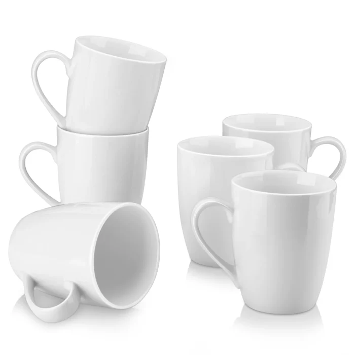 Tasses porcelaine blanche 1