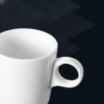 Tasse café porcelaine blanche