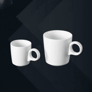 Tasse café porcelaine blanche
