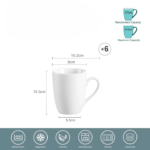 Tasses porcelaine blanche