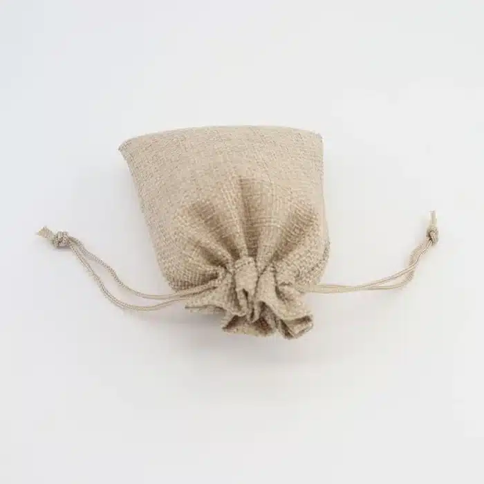 petit sac en toile de jute accrochable pour café 5