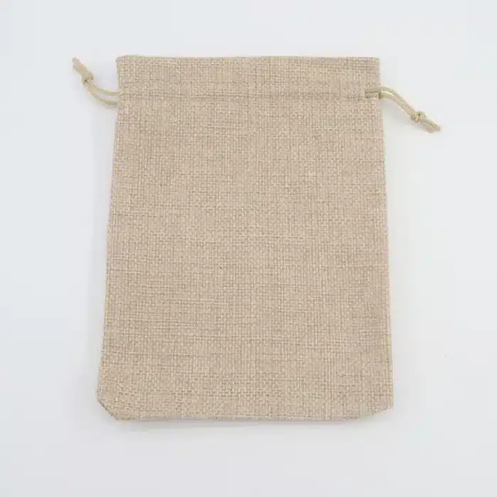 petit sac en toile de jute accrochable pour café 6