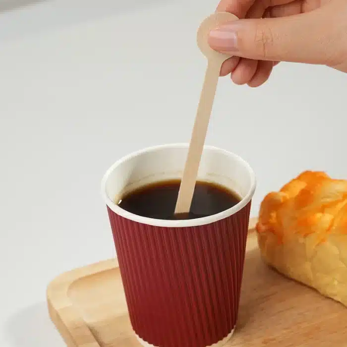 Agitateur bois pour cafe 2