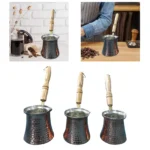 Cafetière turque gravée, martelé 4