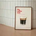 Toile imprimée rétro pour Club de café 1