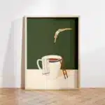 Impressions sur toile de buveur de café 2