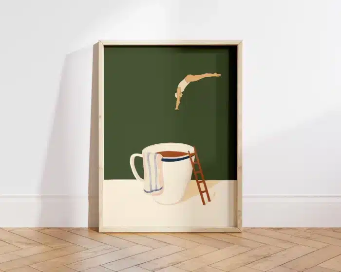 Impressions sur toile de buveur de café 2