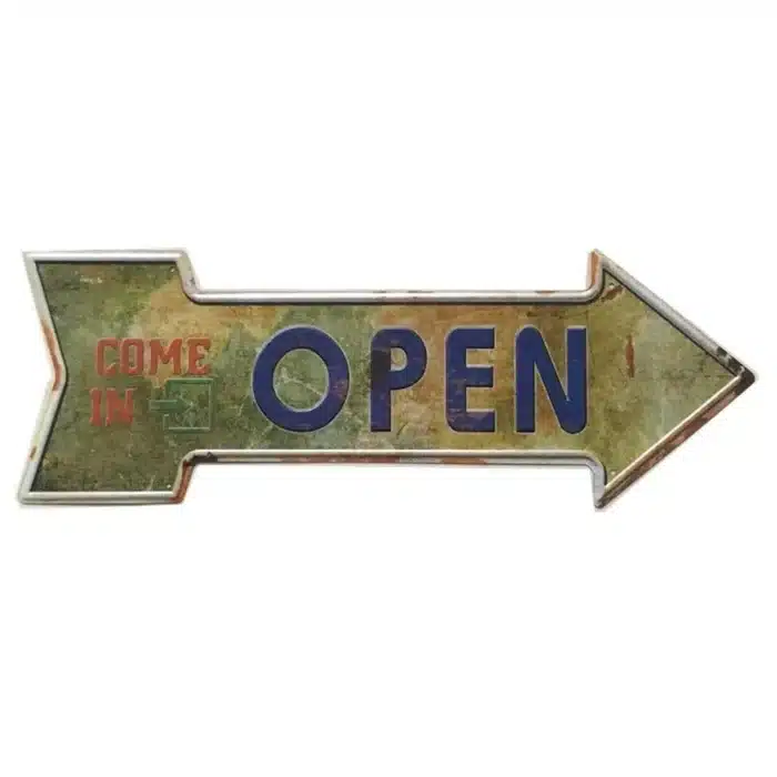 Panneaux métalliques rétro en étain 3