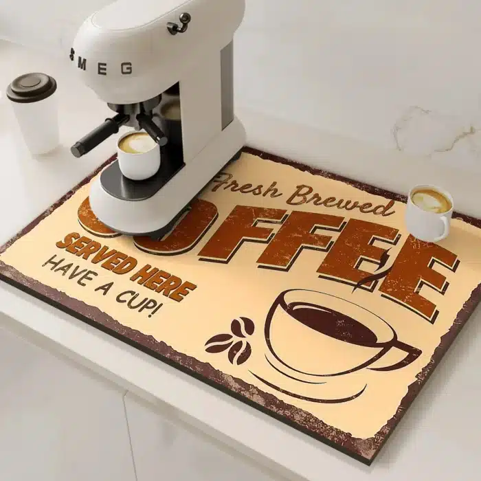 Tapis de cafetière rétro 2