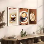 Affiche de peinture de café Vintage 2
