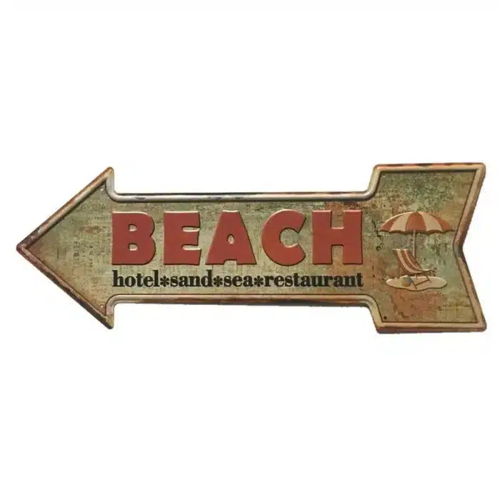 Panneaux métalliques rétro en étain 2