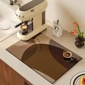 Tapis de Machine à café en boue de diatomée 1