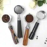 Porte-filtre à café nu sans fond, accessoires d'espresso, outils Barista, Delonghi EC200, EC221, EC0310, EC330, ECElement, 51mm, 2 oreilles 5