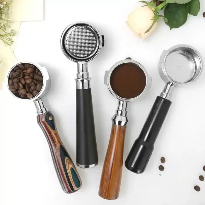 Porte-filtre à café nu sans fond, accessoires d'espresso, outils Barista, Delonghi EC200, EC221, EC0310, EC330, ECElement, 51mm, 2 oreilles 5