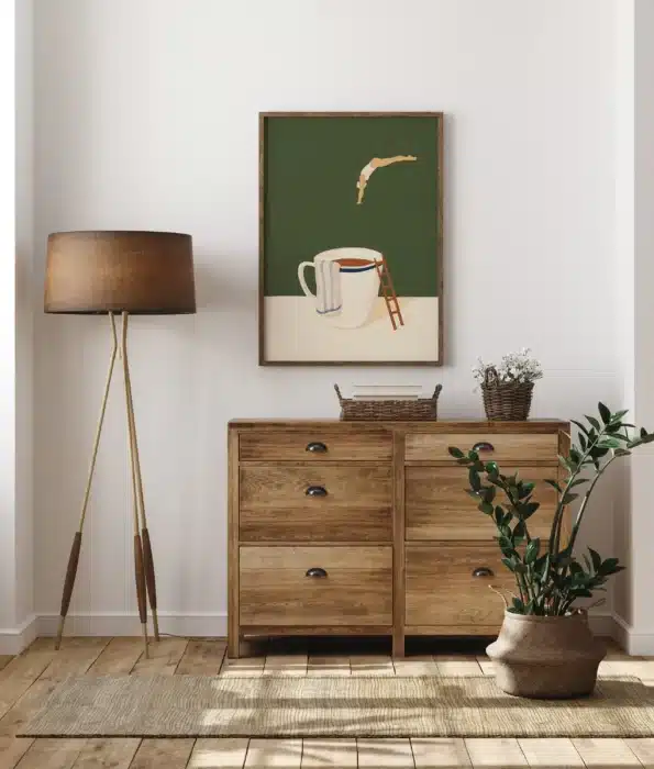 Impressions sur toile de buveur de café 5