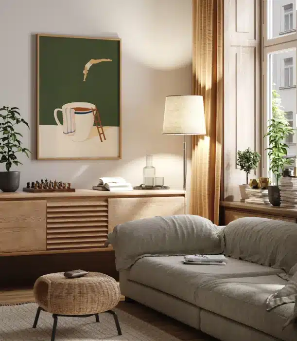 Impressions sur toile de buveur de café 4