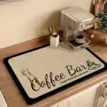 Tapis absorbant imprimé café 3