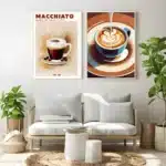 Affiche de peinture de café Vintage 3
