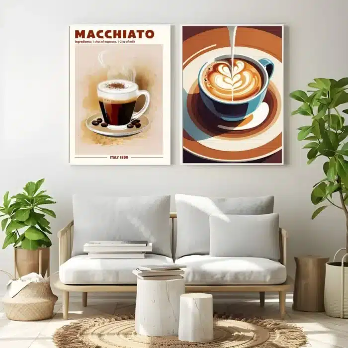 Affiche de peinture de café Vintage 3