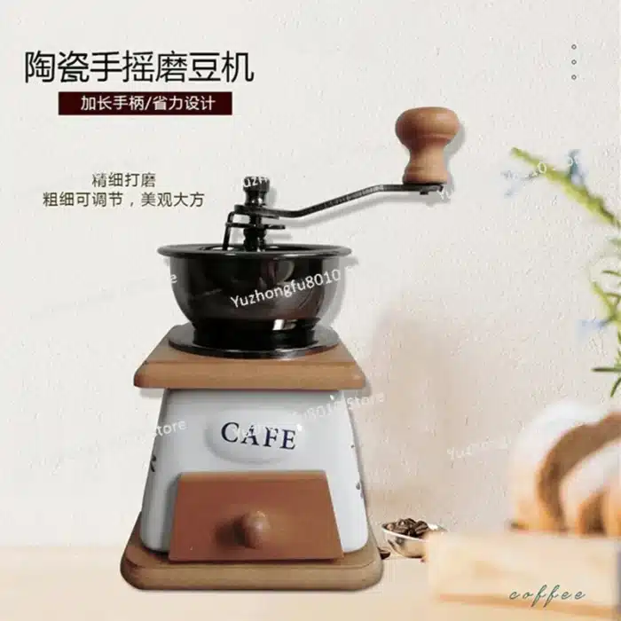 Machine à café à manivelle en céramique 3