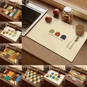 Tapis absorbant coloré 1