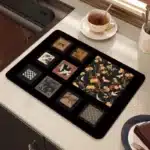 Tapis absorbant imprimé créatif 2