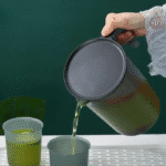 Pichet à lait noir mat