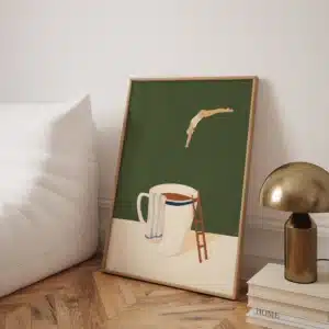 Impressions sur toile de buveur de café 1