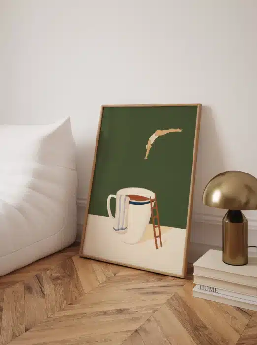 Impressions sur toile de buveur de café 1