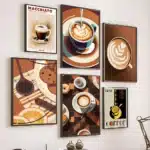 Affiche de peinture de café Vintage 1