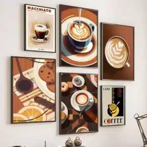 Affiche de peinture de café Vintage 1