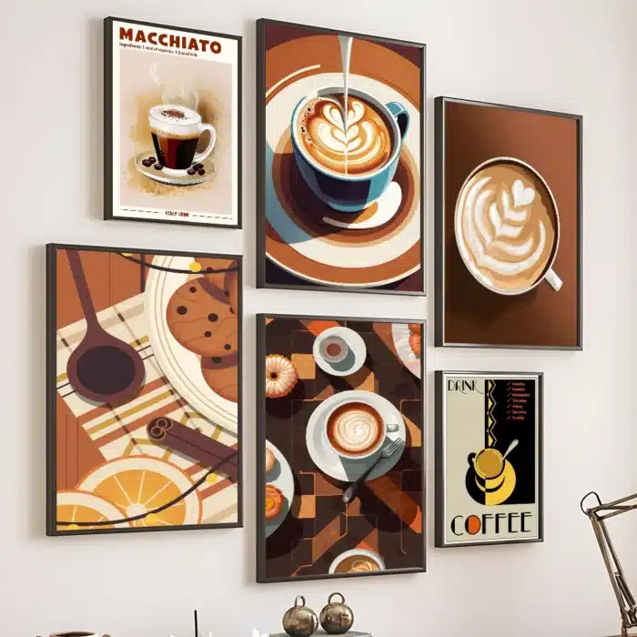Affiche de peinture de café Vintage 1