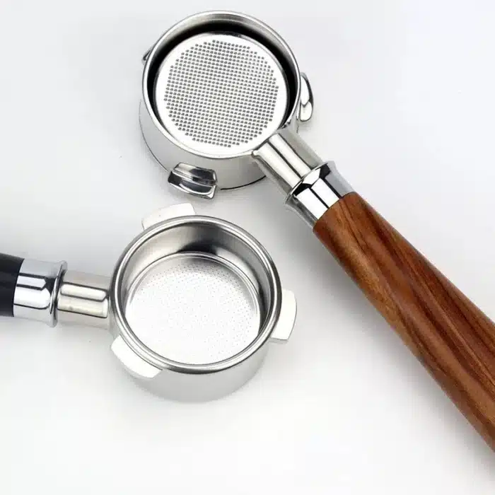 Porte-filtre à café sans fond, 51mm, nu, pour Delonghi EC680 EC685 EC200, panier filtrant, accessoires de Machine à expresso, outils Barista 6