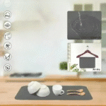 Tapis pour cafetière rétro