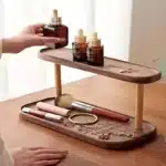 1 support de rangement en bois 2