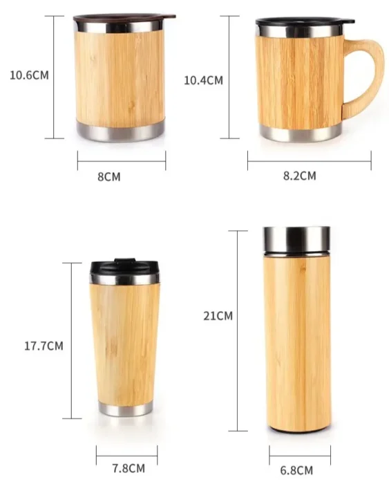 Tasse isotherme en bambou 6