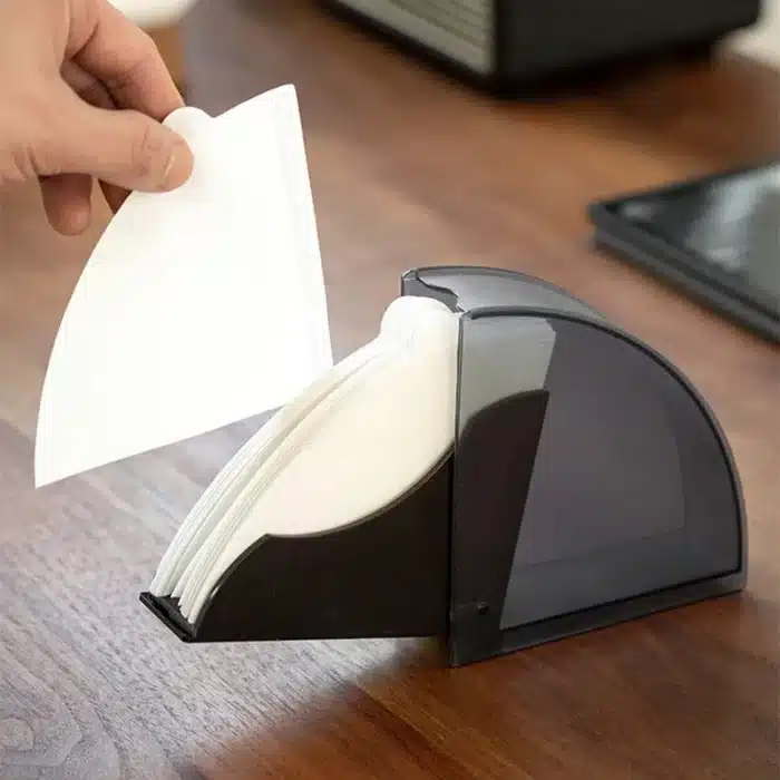 Porte-filtre à café à couvercle rabattable 1