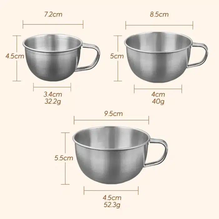 Tasse à café en acier à expresso 6