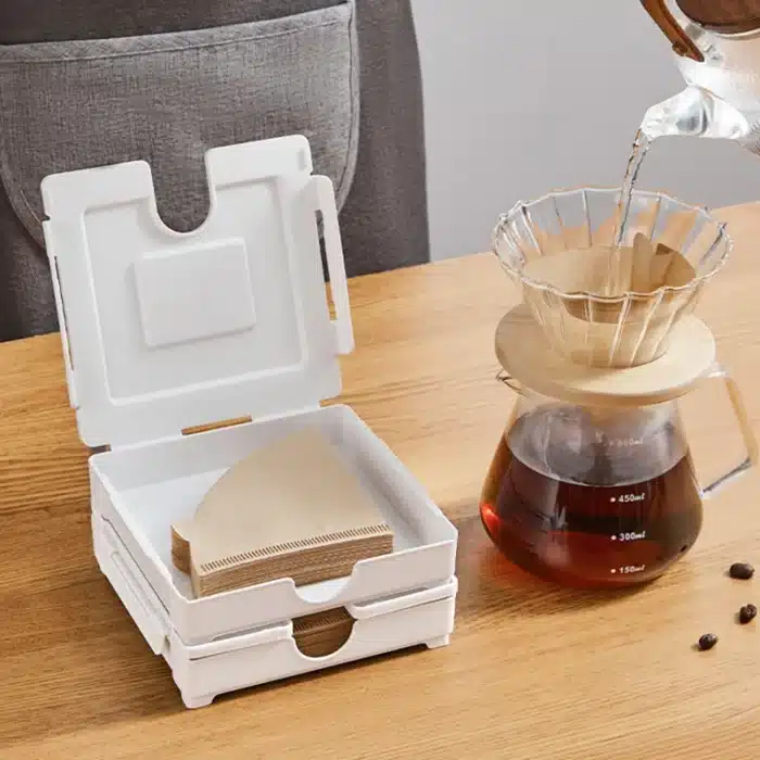 La boîte de rangement en papier filtre à café 4