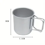 Tasse de Camping poignée pliable 6