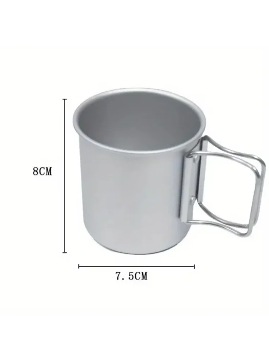 Tasse de Camping poignée pliable 6