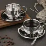 Tasses à café pratiques en acier inoxydable 4