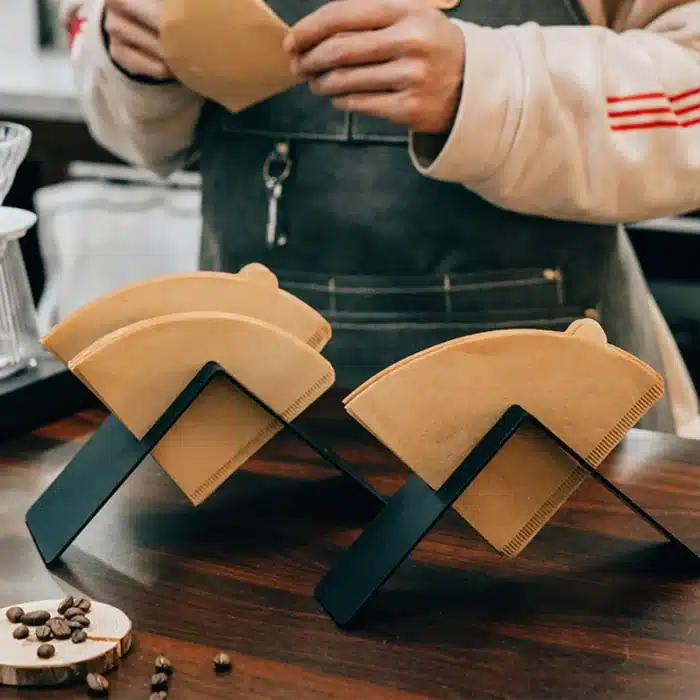 Support de papier filtre à café en acier inoxydable 3