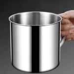 Tasse acier inoxydable avec couvercle